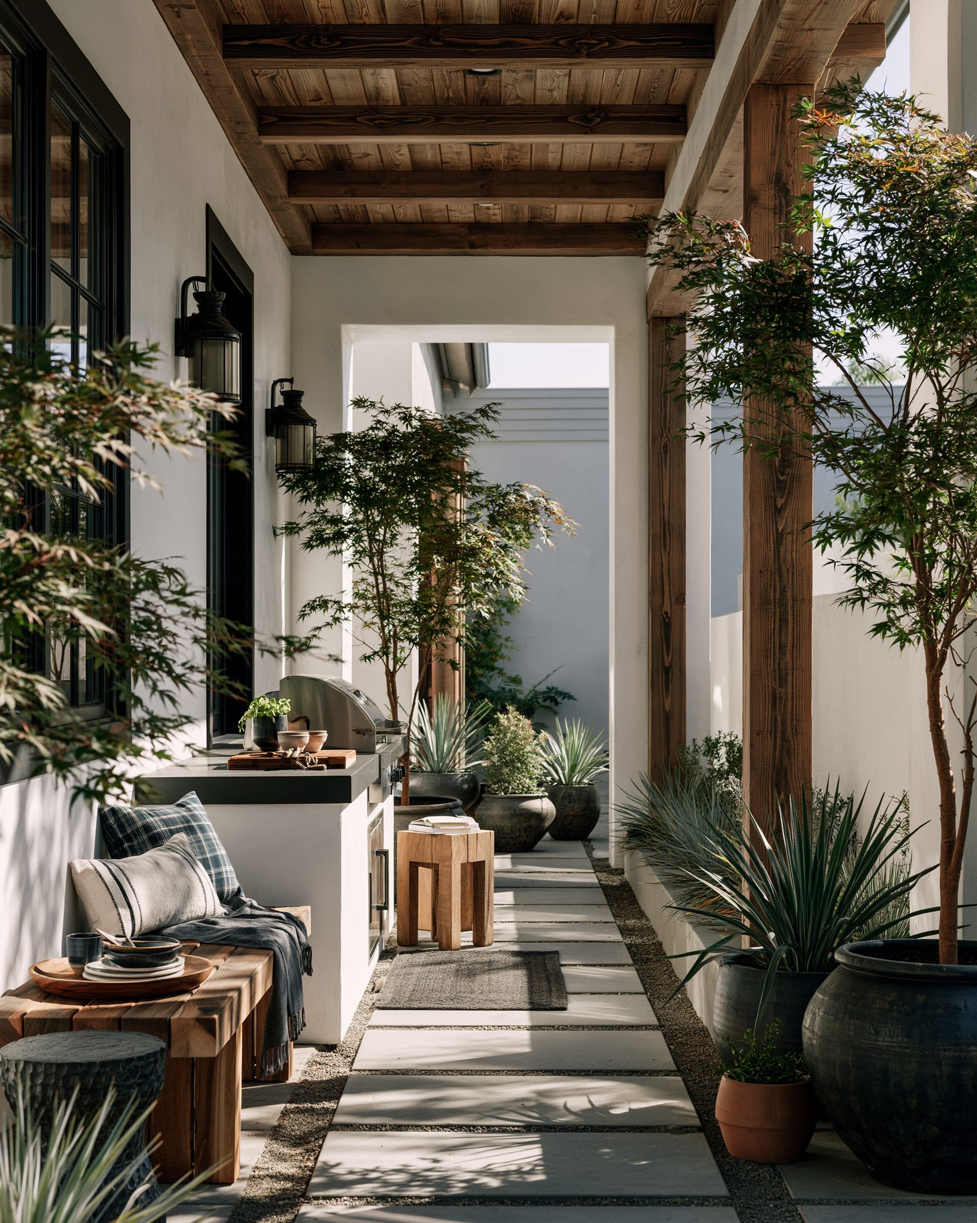 El Segundo — Old Town porch, last light