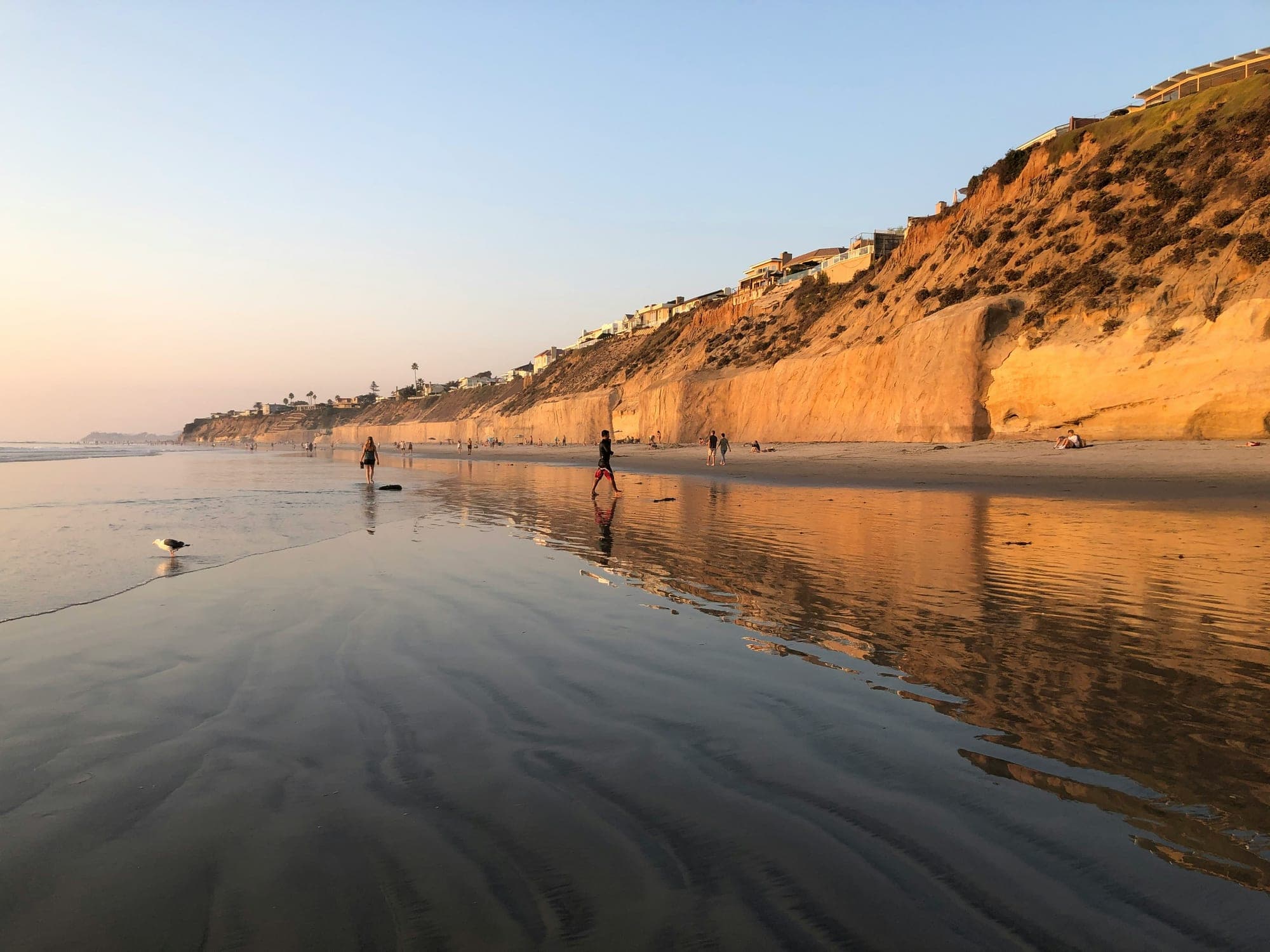 Solana Beach — Fletcher Cove · the cut down to the sand